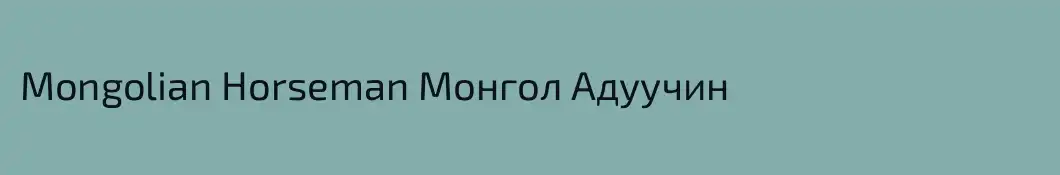 Mongolian Horseman Монгол Адуучин